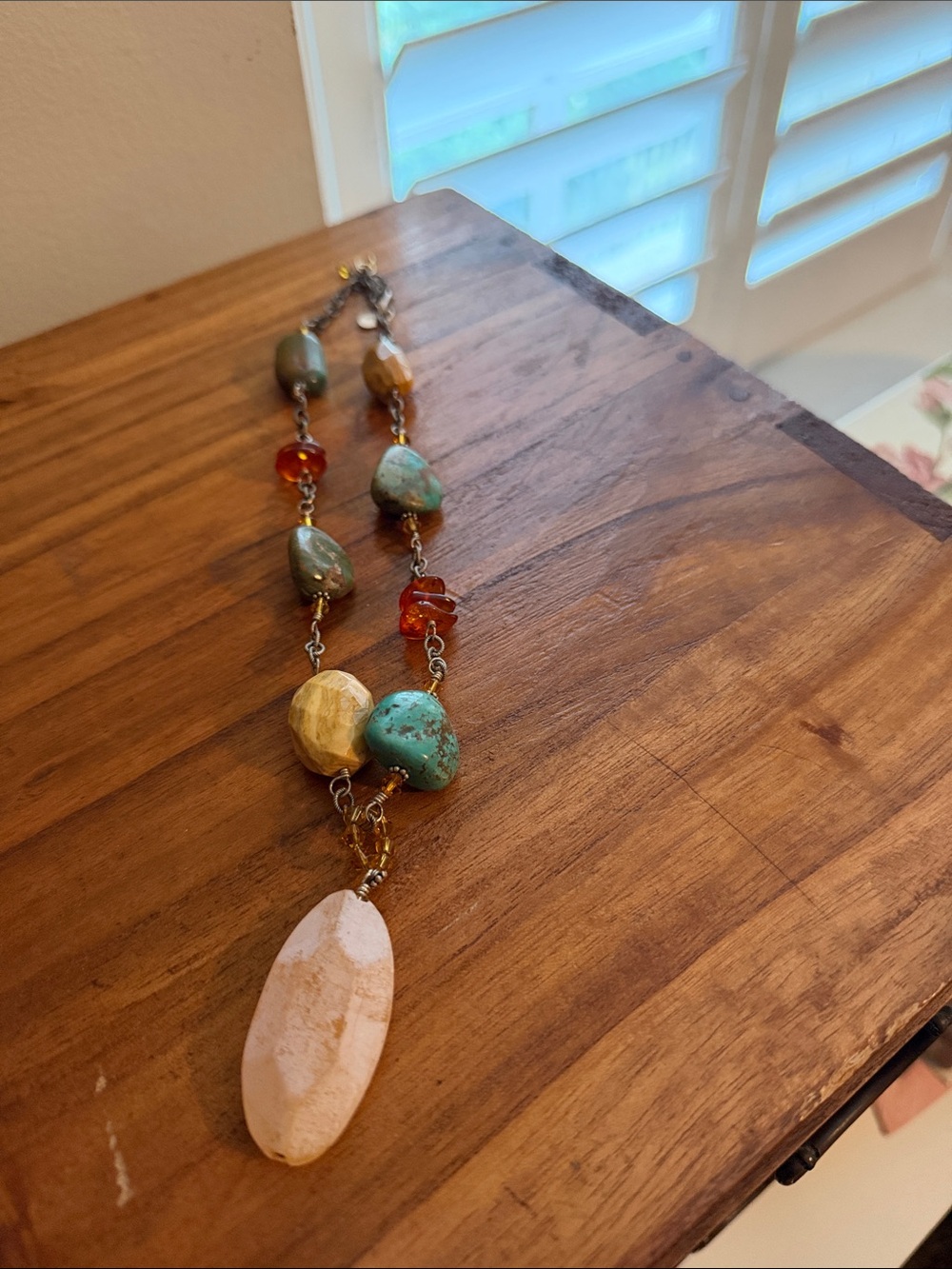 Silpada polished stone necklace